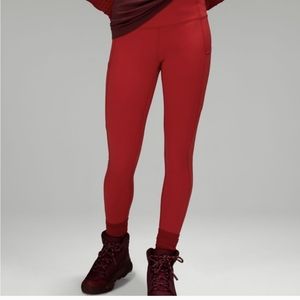 Lululemon Team Canada Fast and Free High-Rise Tight 28" Red